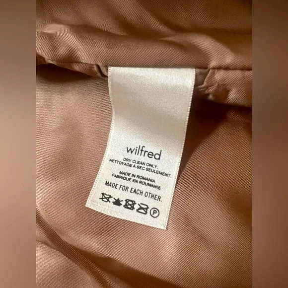 ARITZIA Wilfred The Cocoon Coat Wool Cashmere Size Small Camel Color - Picture 13 of 14